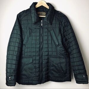 Women’s Lady von Hart Black Quilted Field Jacket M  NWOT